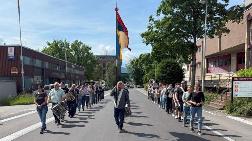 Marschmusikprobe